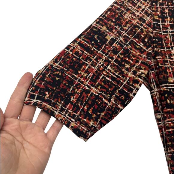 Anne Klein Sheath Dress Size 12 Multicolor Bodycon Stretch Work Office Career - Picture 5 of 8